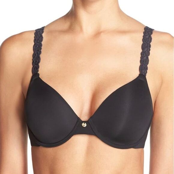 Pure Luxe Underwire Black T-Shirt Bra - Picture 1 of 8